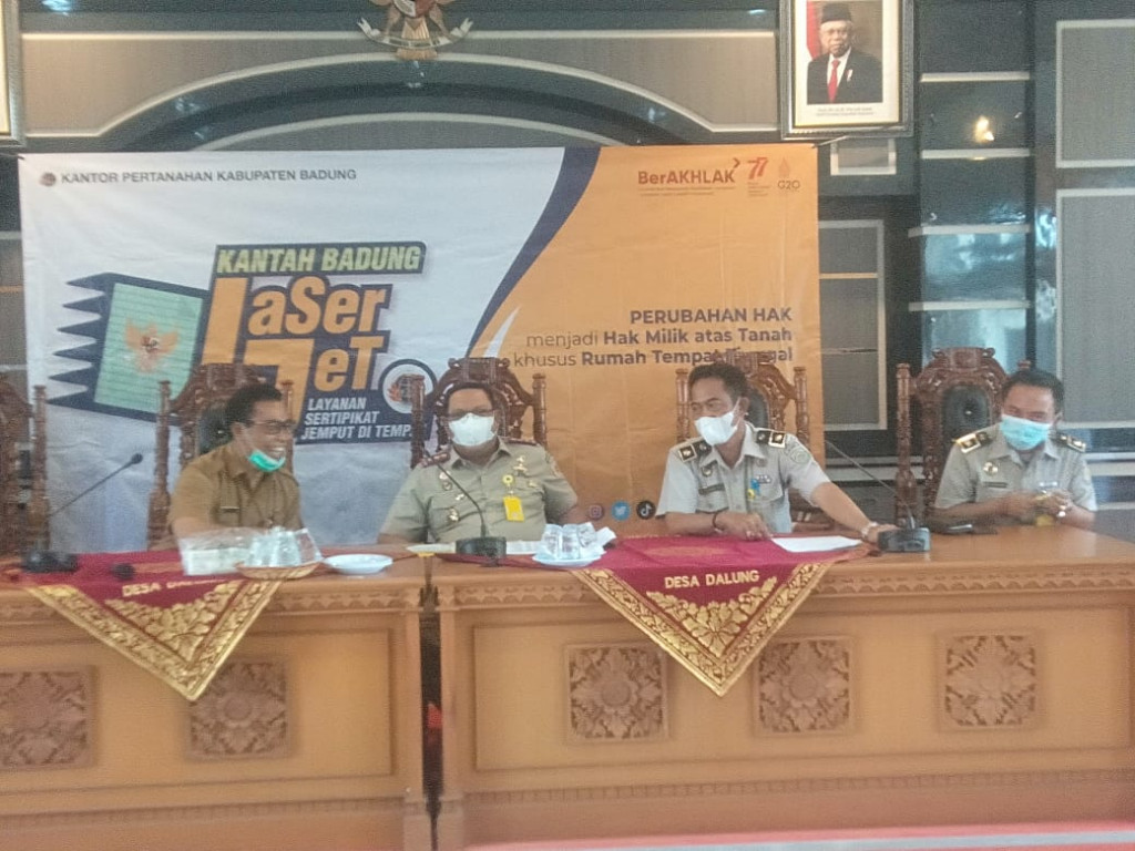 BPN Kabupaten Badung Sosialisasikan Program LaSerJeT di Desa Dalung